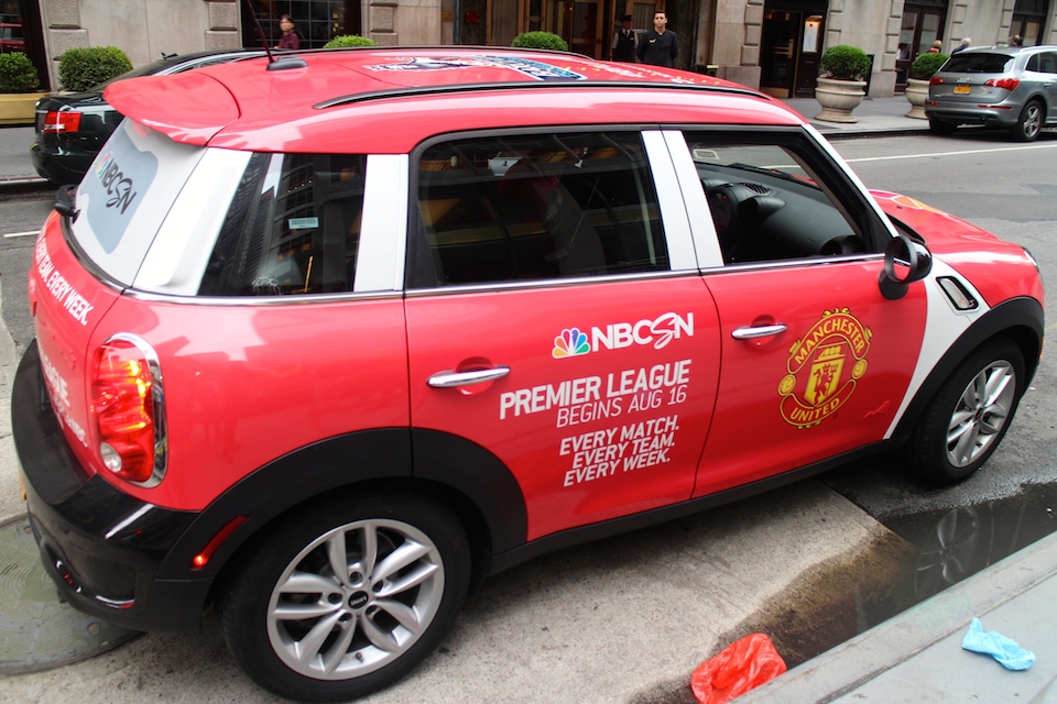 Hurry, your next Uber in NYC could be all about Manchester United