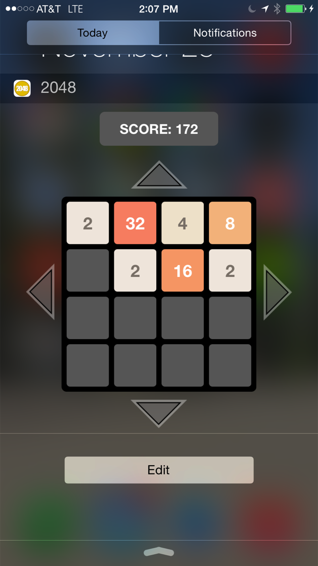 photo of Play 2048 in your iPhone Today view with new iOS app image