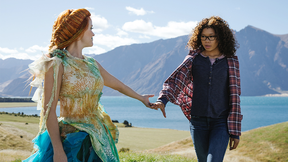 Reese Witherspoon is Mrs. Whatsit and Storm Reid is Meg Murry in Disneyâ€™s A WRINKLE IN TIME.