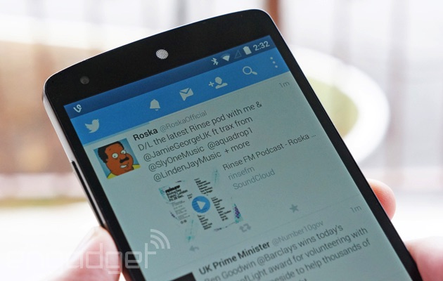 Twitter for Android on a Nexus 5