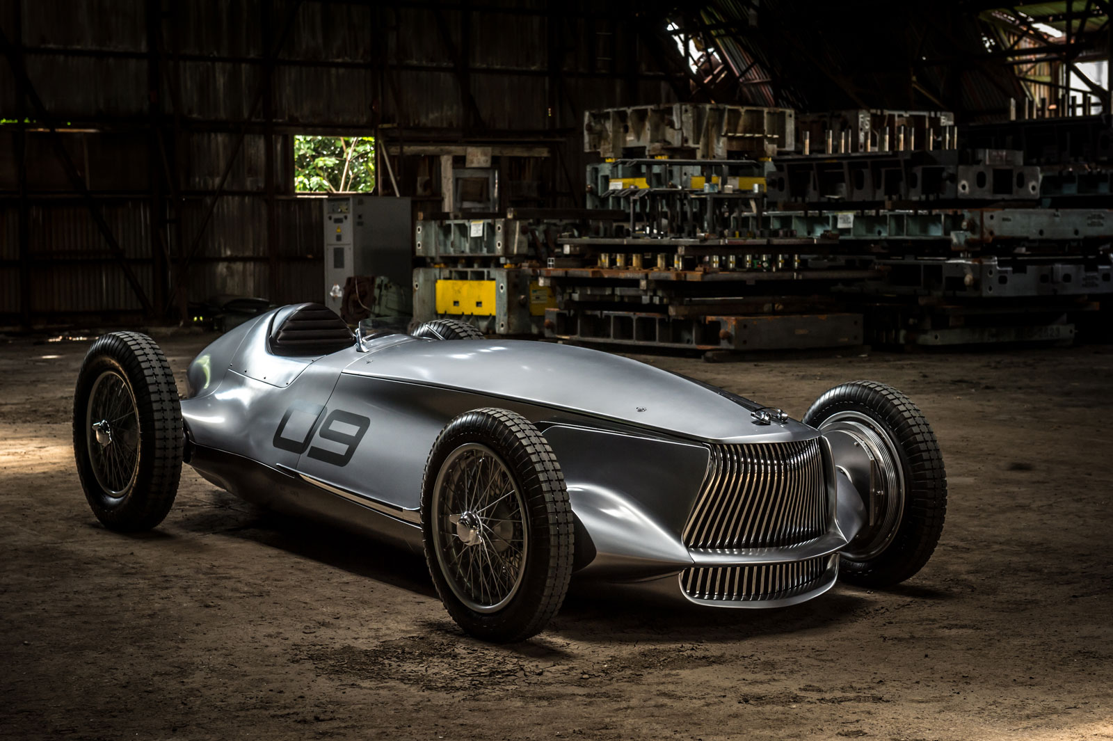 photo of Infiniti prototype melds a 1940s race car with EV power image