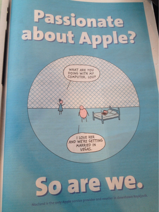 photo of There's something very disturbing about this Apple service shop ad image