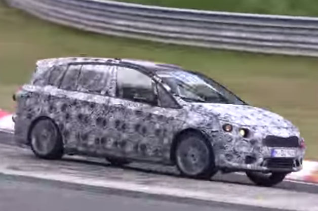 BMW 2 Series Active Tourer 7-Seater prototype on the Nürburgring