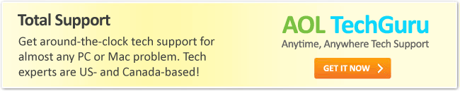 TechGuru Total Support - Get around-the-clock tech support for almost any PC or Mac problem. Tech experts are US - and Canada-based!