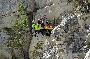 Rope team rappels down into a rock quarry to rescue a mutt named Rippy