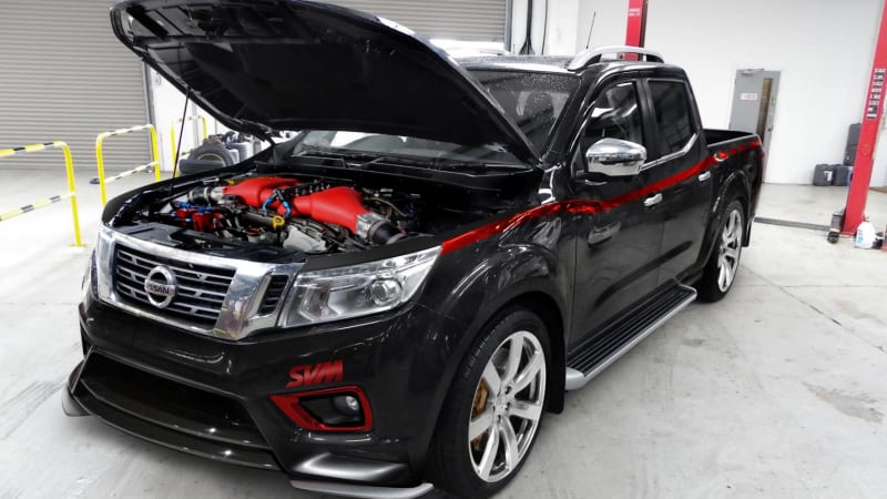 The Nissan Navara-R is an aftermarket GT-R pickup