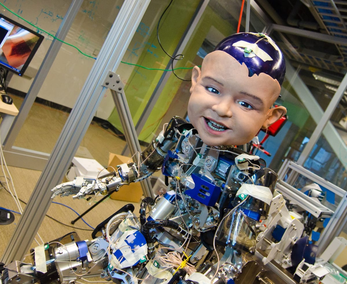 Researchers use creepy robo-baby to figure out why infants smile