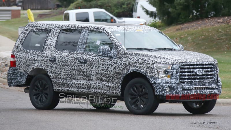Ford spotted testing new aluminum-bodied Expedition