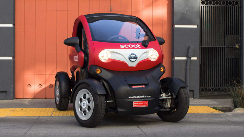 The Scoot Quad is Nissan's small step toward EV car sharing