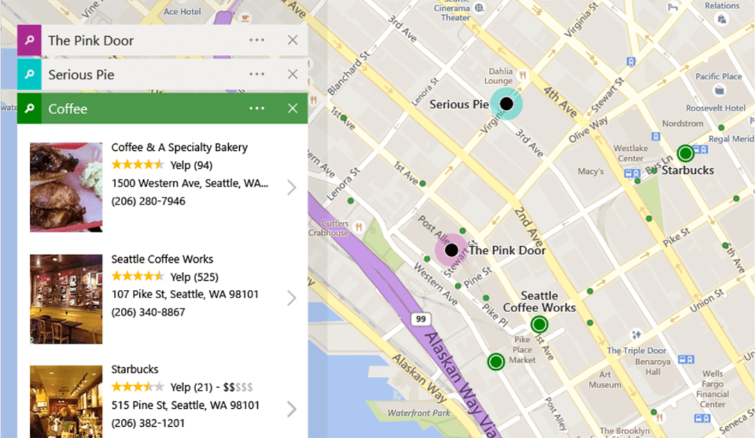 Bing Maps adds trip-planning tools and easy access to reviews