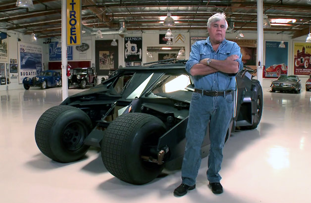 Jay Leno Test Drives Batman's Tumbler