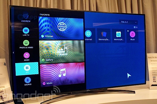 hacerte molestar Gracias viva All of Samsung's new smart TVs run Tizen, stream TV to your phone | Engadget