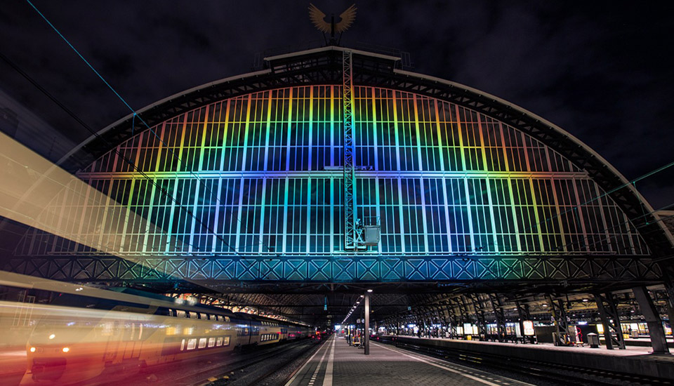 The Big Picture: Telescope tech shines a rainbow on a train station