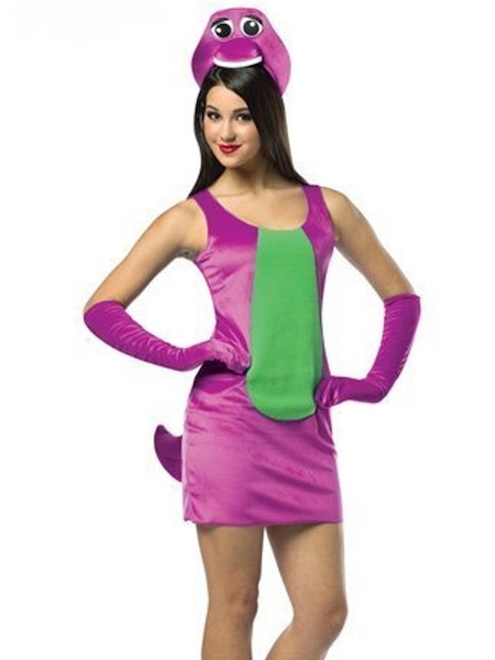 failed sexy halloween costumes, sexy halloween costumes gone wrong, sexy barney dinosaur