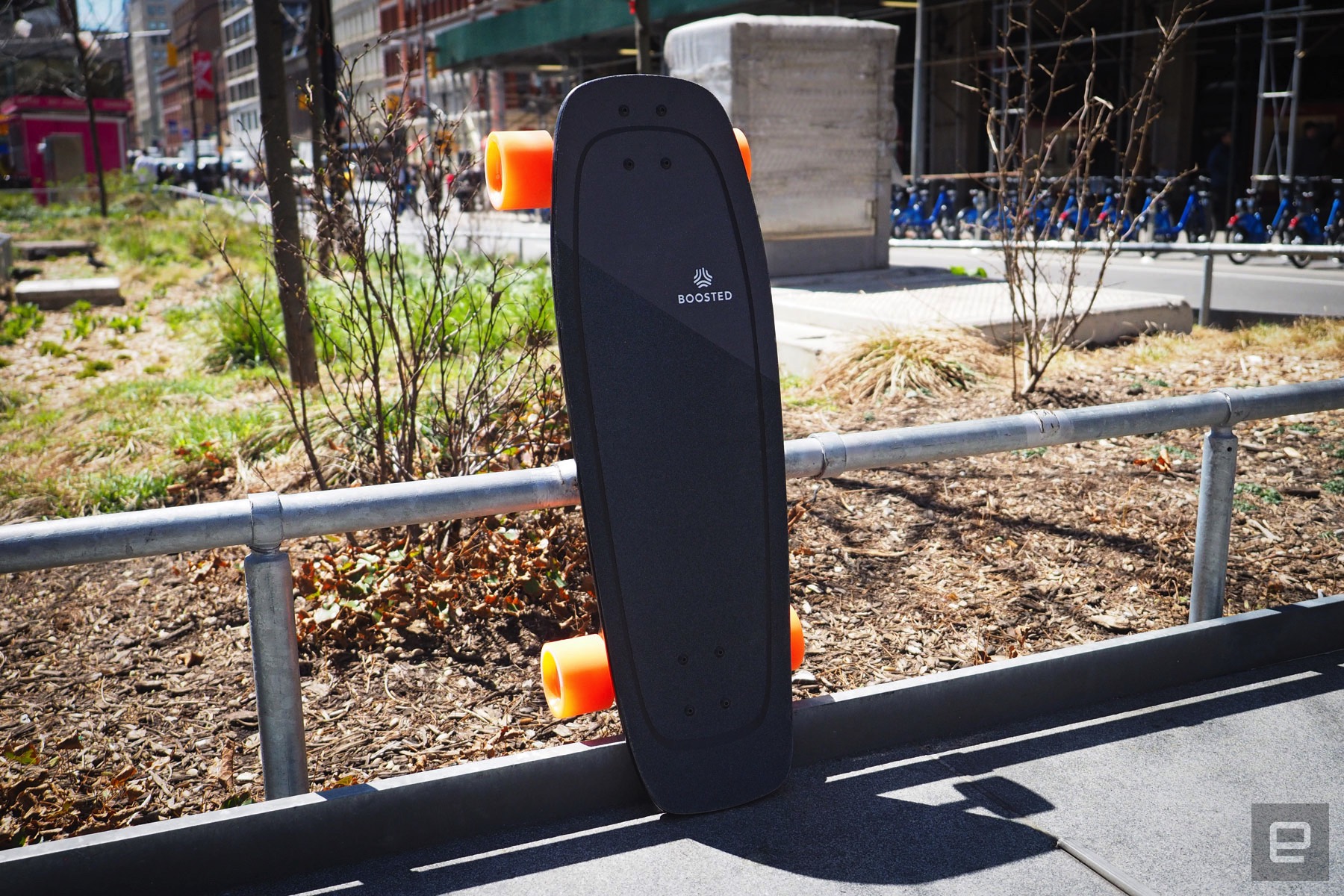 The case for Boosted's Mini electric skateboard line