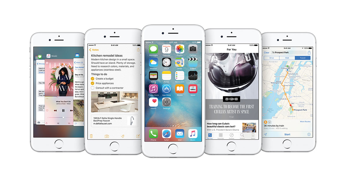 iOS 9 will be available for iPhone, iPad and iPod Touch September 16th