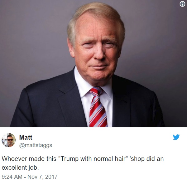 トランプ大統領を 普通の髪型 にしたコラ画像が話題に ガジェット通信 Getnews
