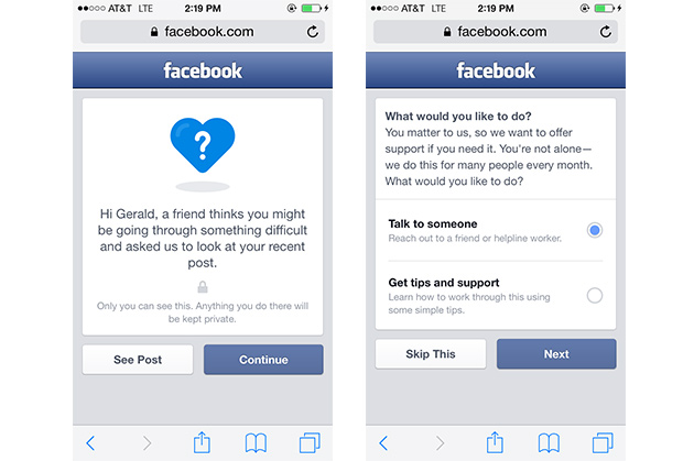 Facebook rolls out new tools to help prevent suicides