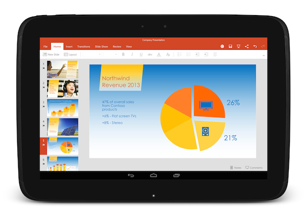 Microsoft's Office for Android tablet apps arrive today | Engadget