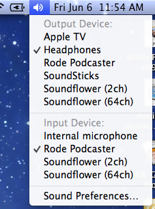 change mac sound output