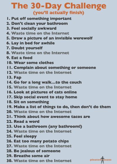 Funny, 30 Day Challenge You Will Finish