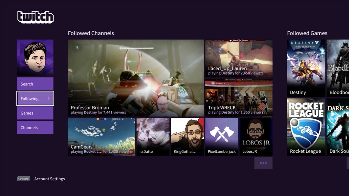 At lyve hovedvej Analytisk Twitch finally gets a proper PS4 streaming app | Engadget