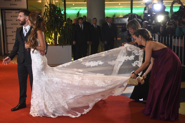 Lionel Messi s'est marié: Voilà les sublimes photos de son mariage...Plusieurs footballeurs à la cérémonie!