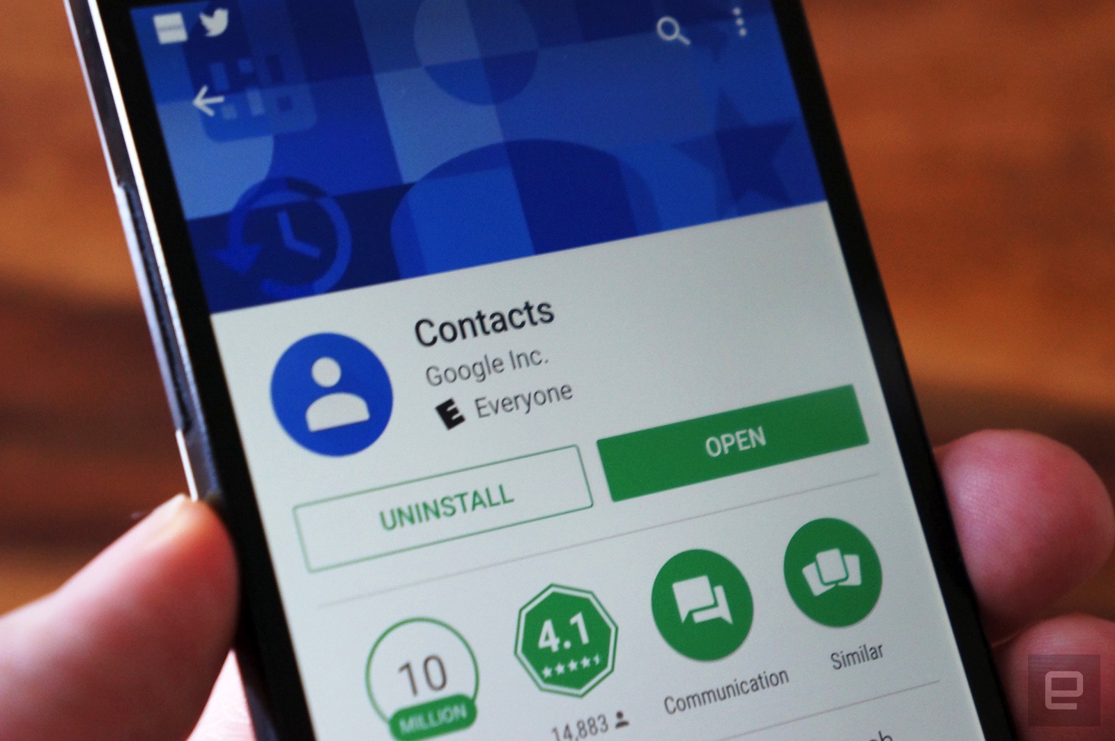 way to get Google's official, dedicated Android contacts app was to pi...
