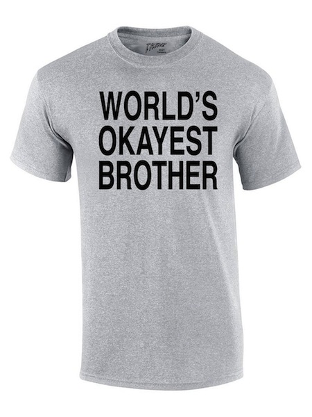 christmas gifts for a-hole friends, funny christmas gifts, world's okayest brother
