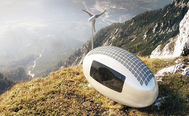 Ecocapsules are pint-sized solar and wind-powered micro homes