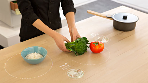 IKEA's future kitchen tells you how to cook
