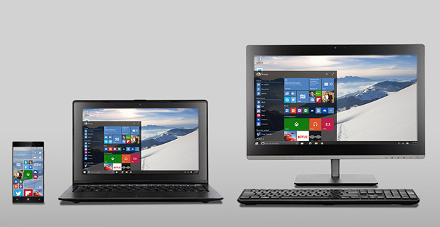 Windows 10 on a trio of devices