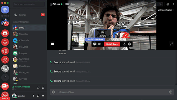 Gaming chat app Discord tests video calls and screen sharing
