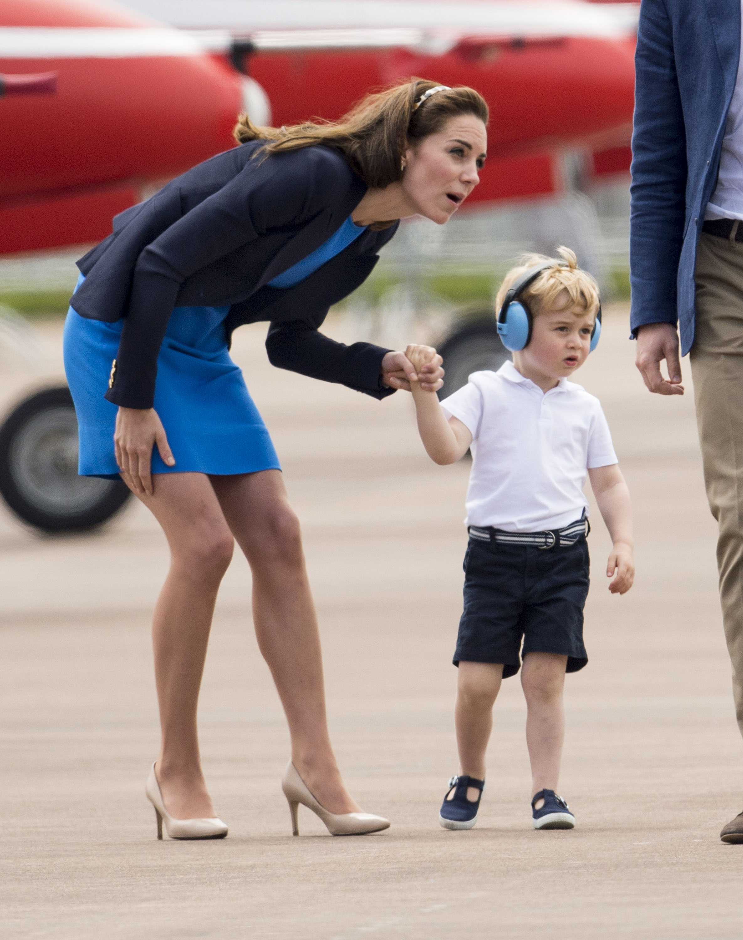 Kate and Wills make Royal Air Force visit -- with Prince George, too ...