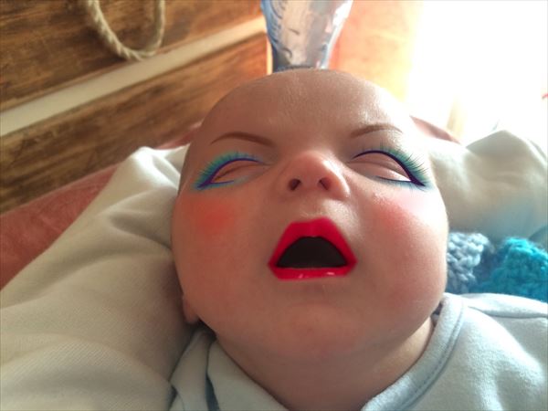 メイクアプリを使って赤ちゃんの写真を加工したらホラーになったｗｗ ガジェット通信 Getnews