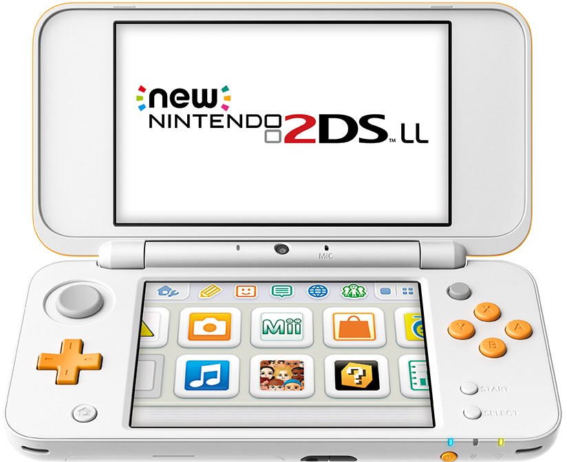 Nintendo Japan 2DS XL in white/orange