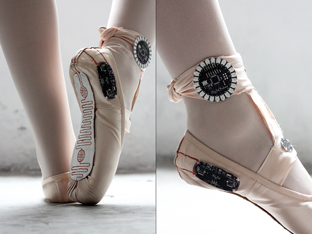 Lilypad Ardunio pointe shoes