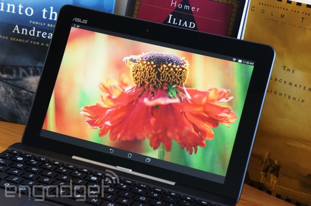 ASUS Transformer Pad TF103C showing a flower