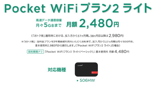 名刺サイズで重さ75g ライトなwi Fiルーター 506hw をワイモバイルが発表 月2480円で5gbの専用プランも Engadget 日本版