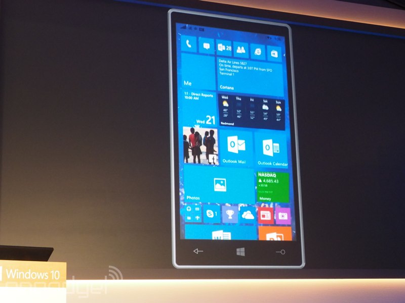 Windows 10 también estará en tu bolsillo con su versión para teléfonos