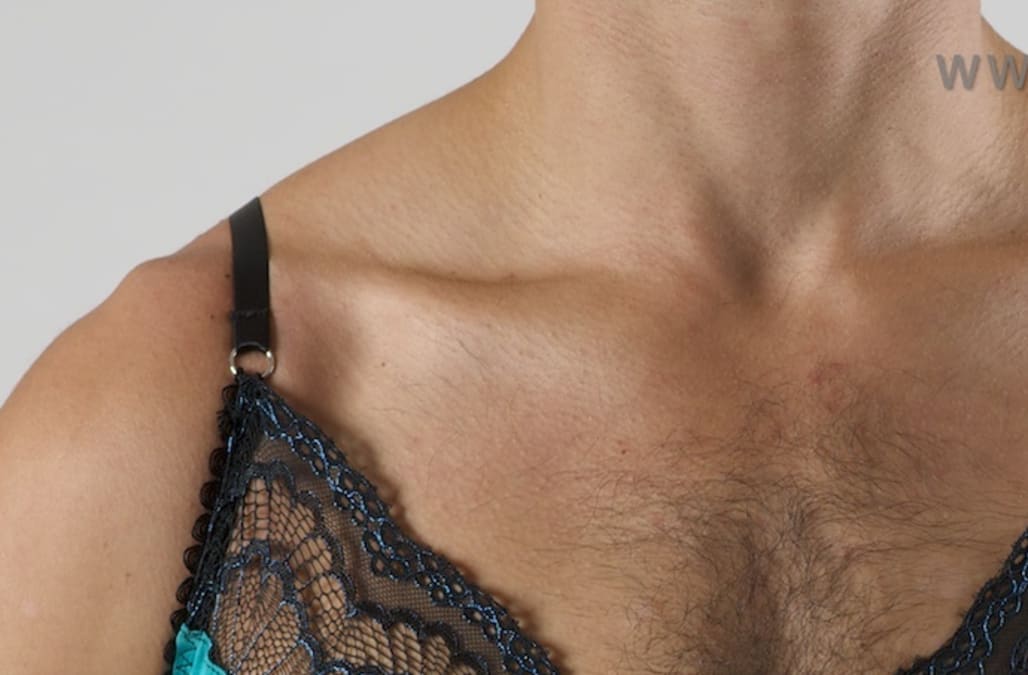 Company retails lacy bras, underwear designed specifically for men