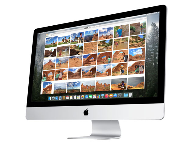Apple's Photos app on an iMac