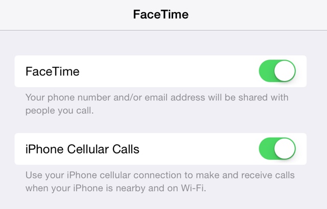 facetime settings iphone ipad