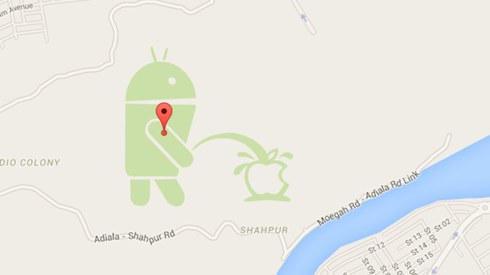 Google Map Maker's defacement by overzealous fans