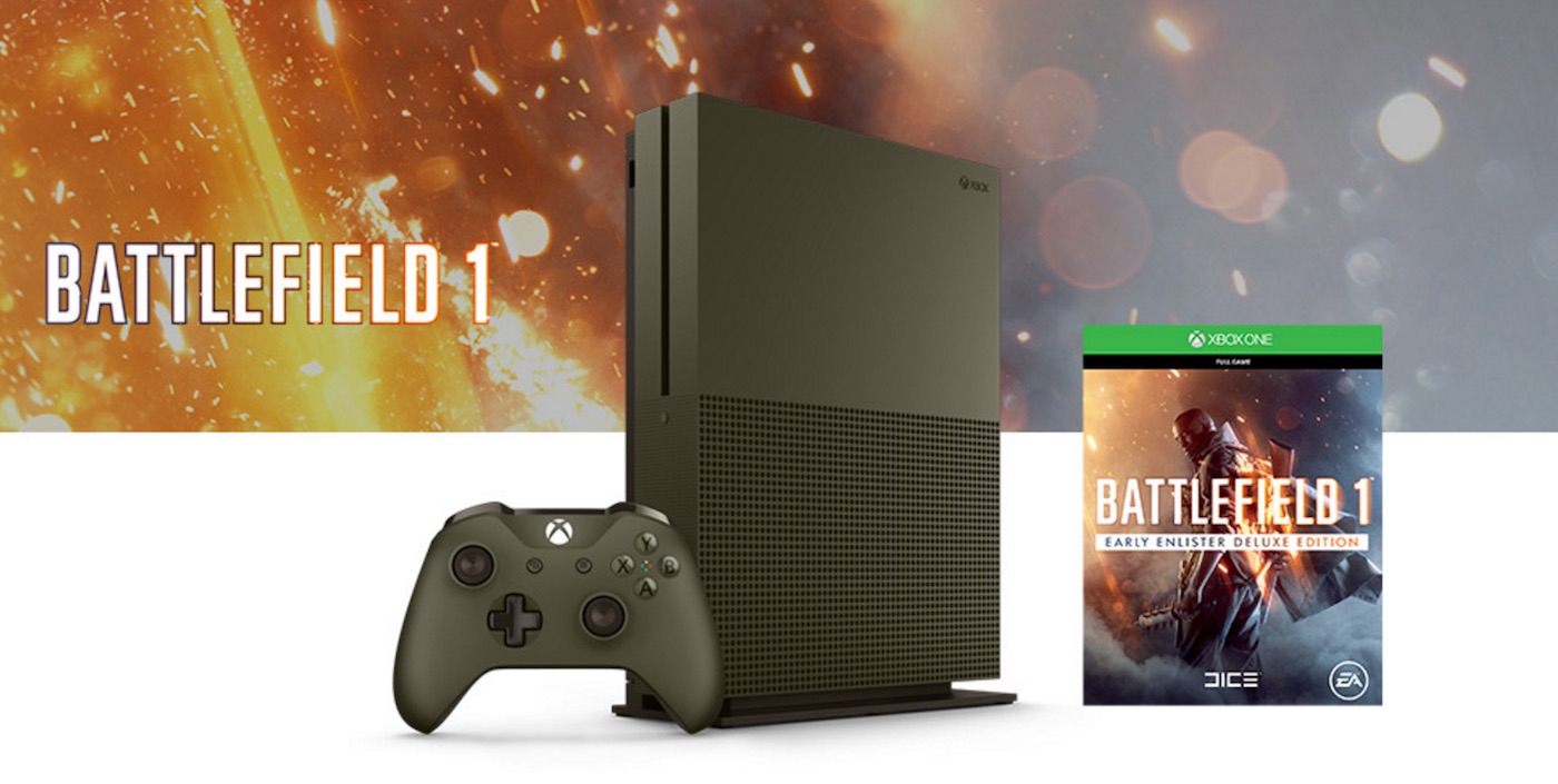 Esta impresionante edición limitada de Xbox One S llegará con Battlefield 1