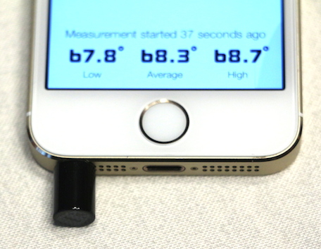 Thermodo Thermometer dongle for iOS