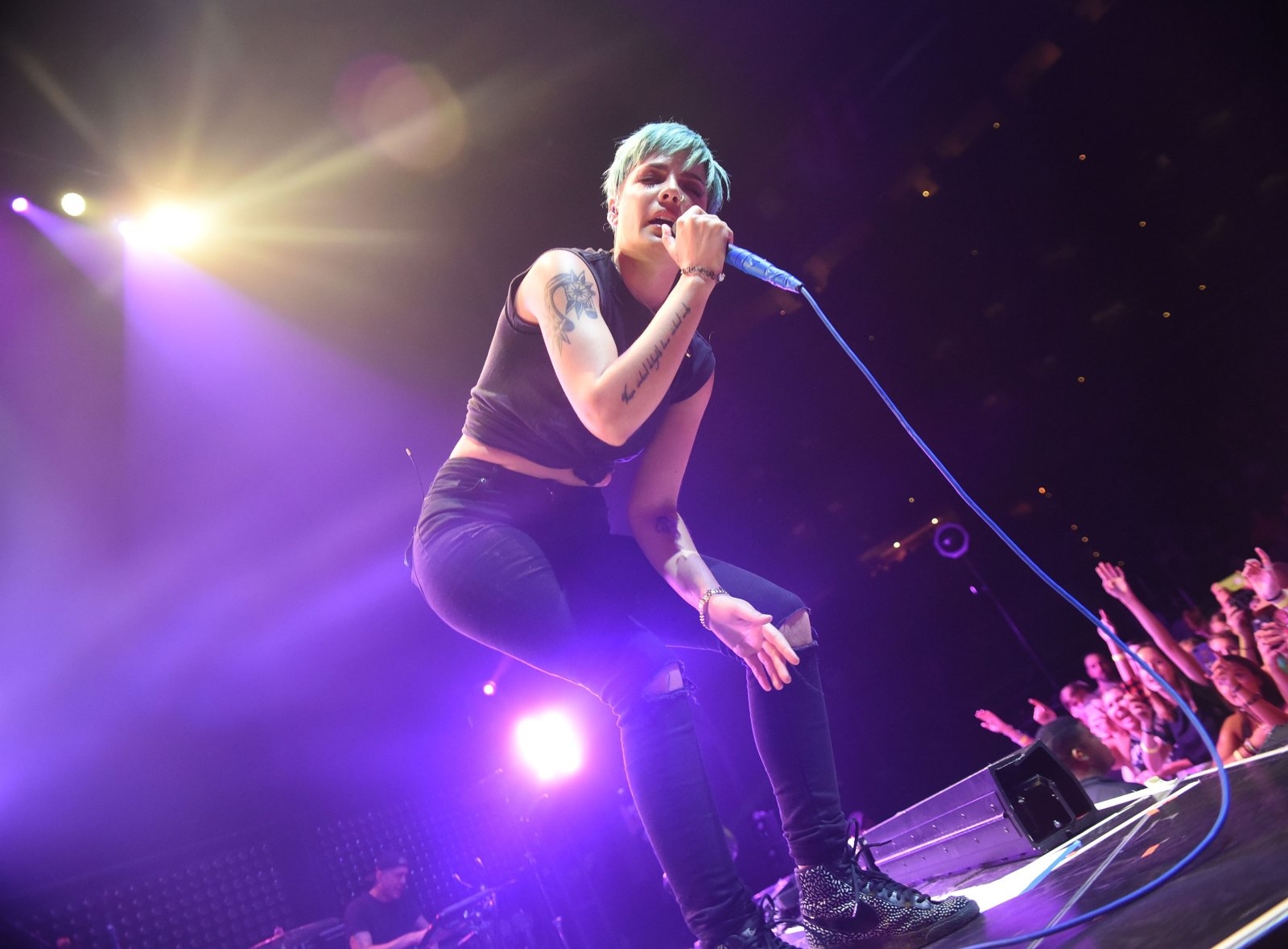 ATLANTA, GA - JULY 14:  Halsey performs at Philips Arena on July 14, 2015 in Atlanta, Georgia.  (Photo by Chris McKay/Getty Images)