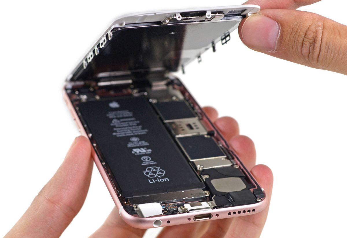 Iphone 6s 已火速被ifixit 拆解 电池变小 屏幕更厚重