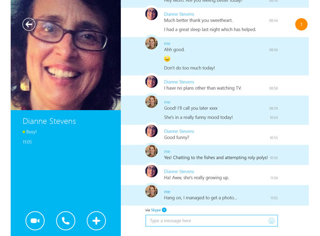 Skype's modern Windows app