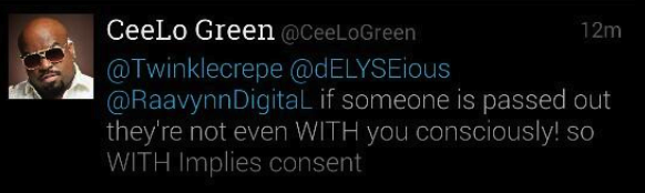 CeeLo Green tweets bizarre definition of rape and deletes Twitter account